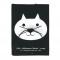 文庫 ファブリックブックカバー 鼻ネコ【ブラック】
