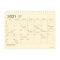 2021年 B5変型 ノートブックカレンダー・M【アイボリー】
