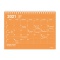 2021年 B5変型 ノートブックカレンダー・M【オレンジ】
