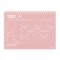 2021年 B5変型 ノートブックカレンダー・M【ピンク】