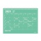 2021年 B6変型 ノートブックカレンダー・S【ミント】