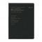 A6 週間バーチカル 見開き【ブラック】