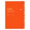 A5 月間ブロック 見開き ノートDiary【オレンジ】