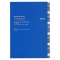 A5 月間ブロック 見開き ノートDiary【ブルー】