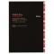 B5 月間ブロック 見開き ノートDiary【ブラック】