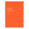 B5 月間ブロック 見開き ノートDiary【オレンジ】