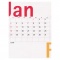 壁掛け 2ヶ月カレンダー【01】
