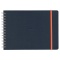 B6 週間バーチカル スケッチダイアリー ゴムバンド【ネイビー】
