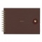 ダイアリー A6 週間 バーチカル スケッチ 【ブラウン】