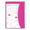 B6 週間ブロック 見開き LKD25【ピンク】