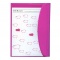 B6 週間ブロック 見開き LKD34【ピンク】