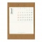 ポケットカレンダー  壁掛け M【茶】