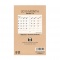 2015年4月始まり  ミニ6穴サイズ 月間ブロック 見開き【ホワイト4C】
