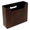 A4 ファイルボックス 横型 WOOD【ダークブラウン】