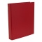 A4 システムアルバム 4穴 クイール/CUIR 紙クロス【レッド】