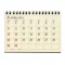 A6カレンダー 卓上【アイボリー】