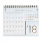 2018年 カレンダー 卓上 ダブルマンスリー【ホワイト】